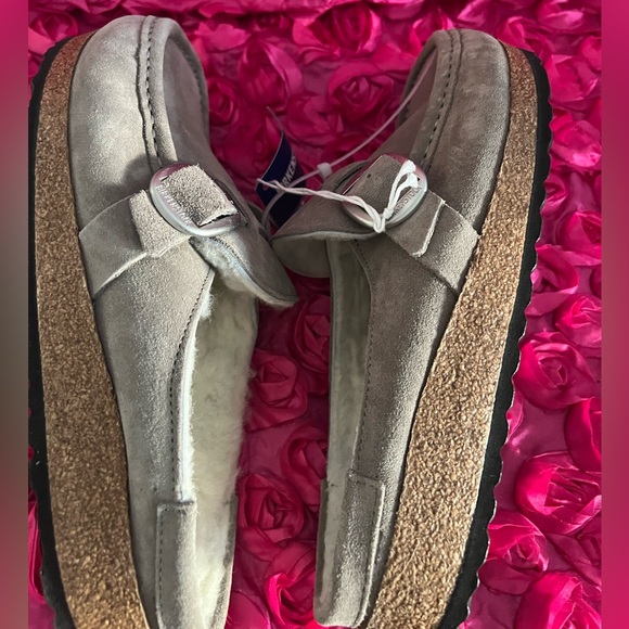 Birkenstock Suede Buckley Clogs - Picture 7 of 8